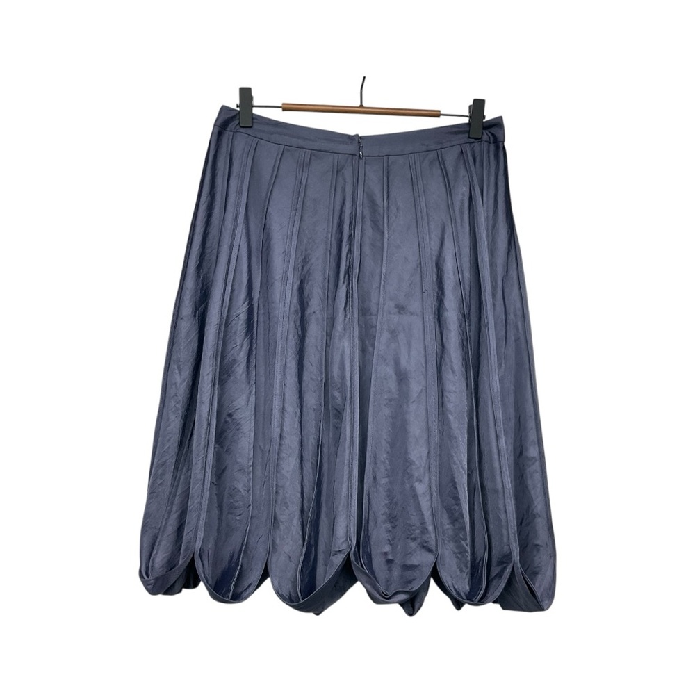 BCBGMaxazria Runway A-line Skirt Size 4 Fun Pedal Hem Neutral Classic